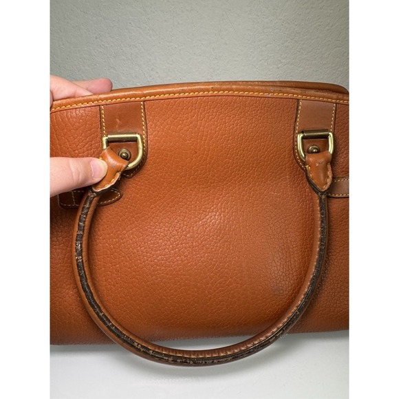 DOONEY & BOURKE Vintage Bag All Weather Leather Satchel 2Way USA 80s 90s Brown** - Picture 3 of 16